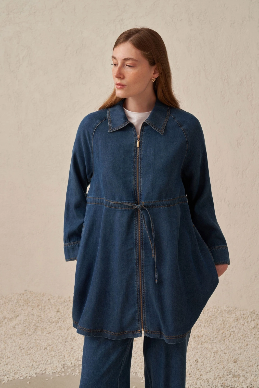 ALLDAY Tensel Denim Ceket A.MAVİ