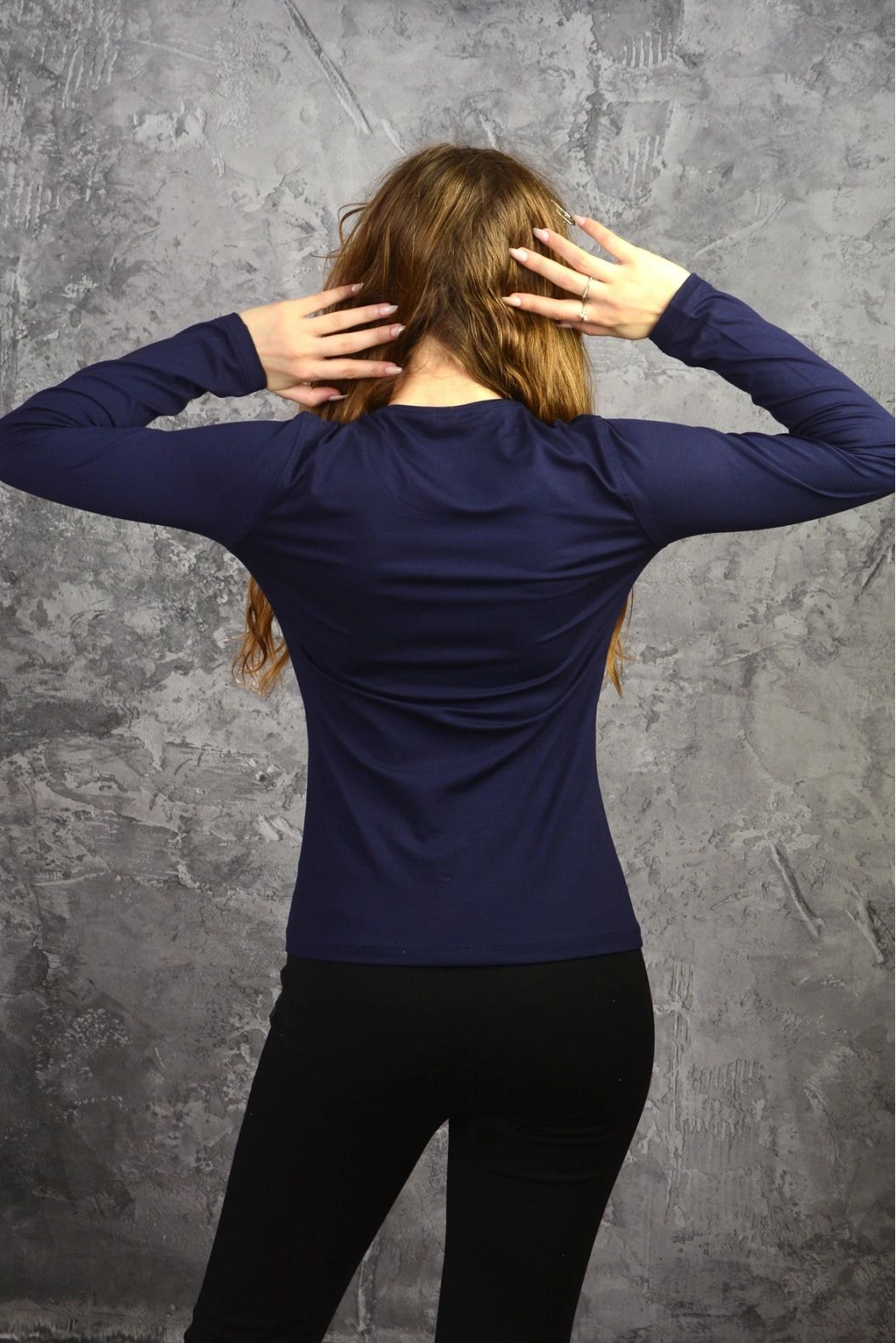 P.N.R Kadın Viskon Bisiklet Yaka Uzun Kollu Basic Body LACİ