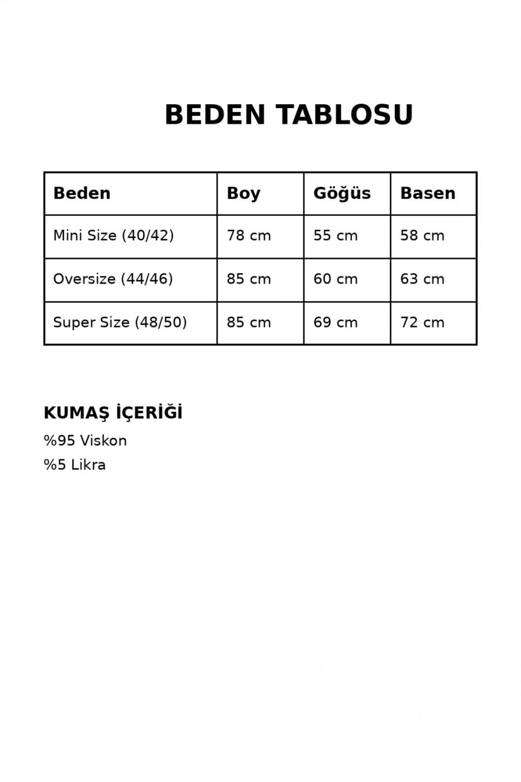 Viskon Likralı Kısa Tunik  HAKİ