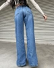 Cut Paça Detay Jean - Kot