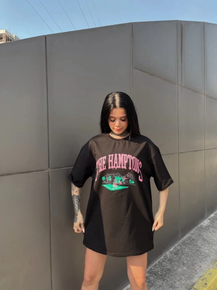 Hampton Oversize Tshirt -Siyah