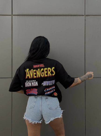 Marvel Tshirt- Siyah
