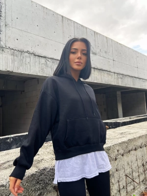 Basic İkili Sweatshirt-Siyah