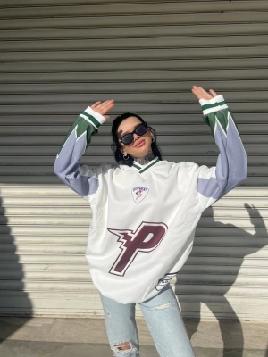 P Kolej Sweatshirt - Beyaz