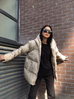 Puffer Oversize Mont-Ekru