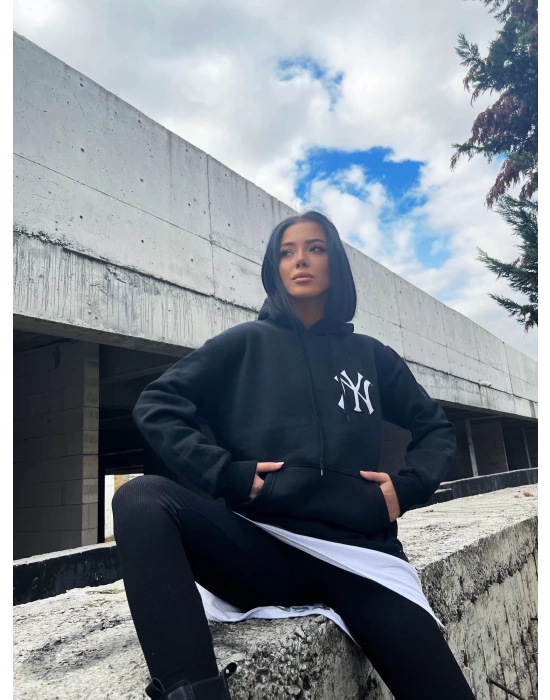 NY İkili Sweatshirt-Siyah