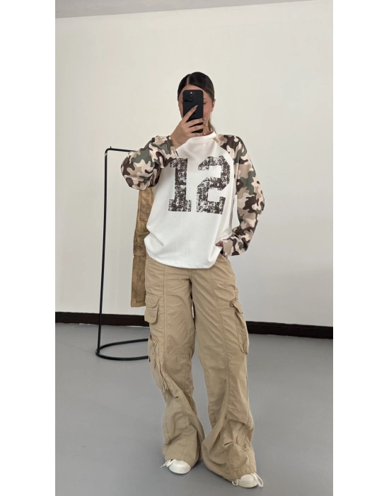 12 Kamuflaj Sweatshirt