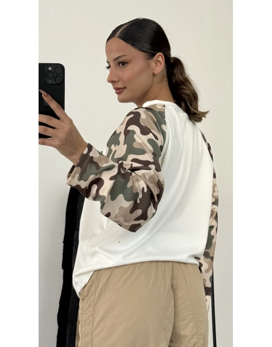 12 Kamuflaj Sweatshirt