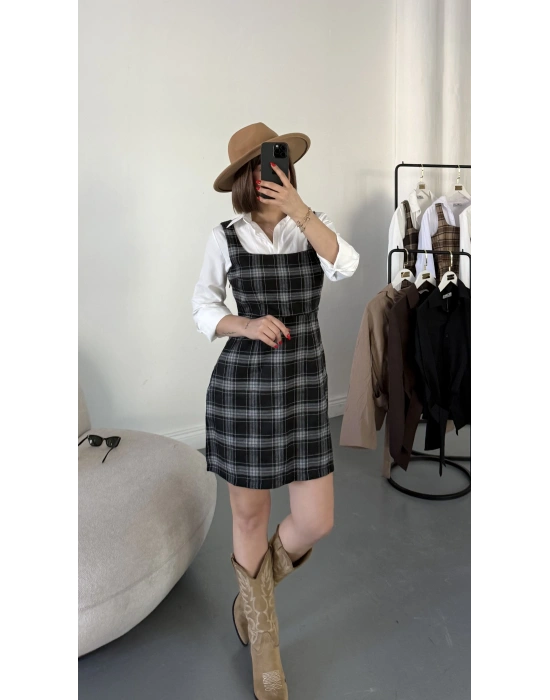 Avis Gömlek Detay Elbise - Siyah