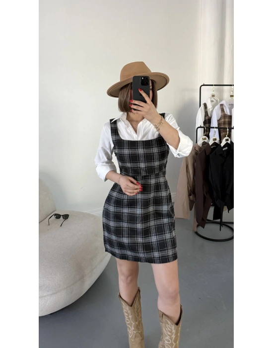 Avis Gömlek Detay Elbise - Siyah