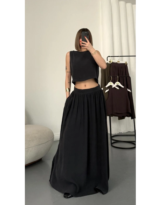 Almina Etekli Yakım - Siyah