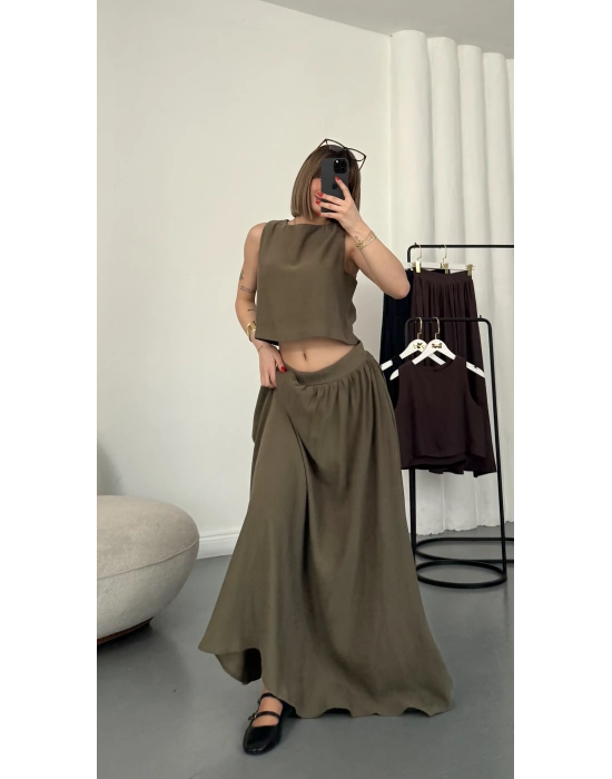 Almina Etekli Yakım - Haki