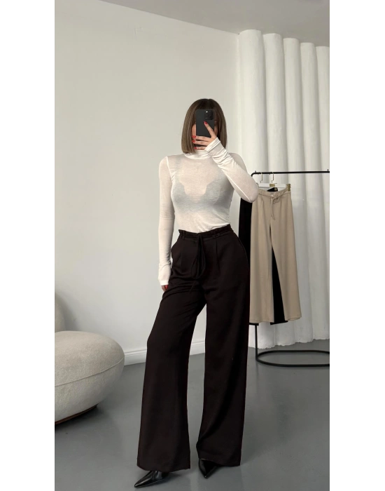 Clara İpli Pantolon - Kahve