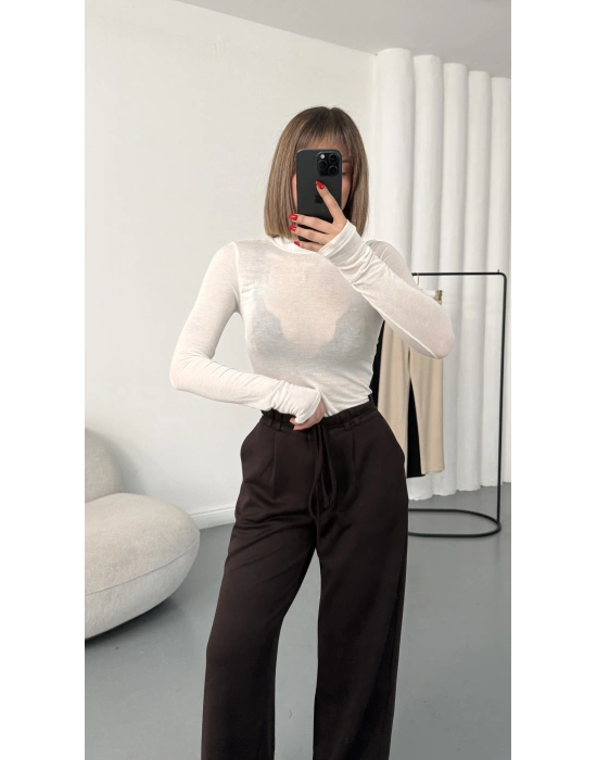 Clara İpli Pantolon - Kahve