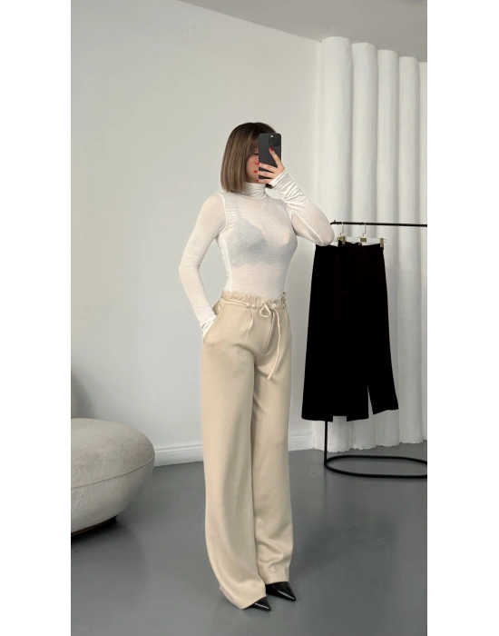 Clara İpli Pantolon - Bej