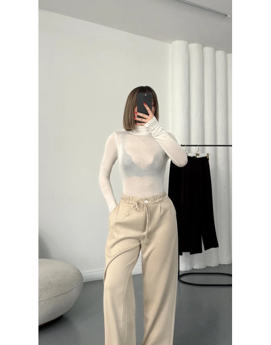 Clara İpli Pantolon - Bej