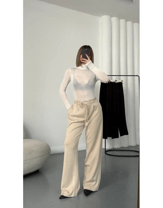 Clara İpli Pantolon - Bej