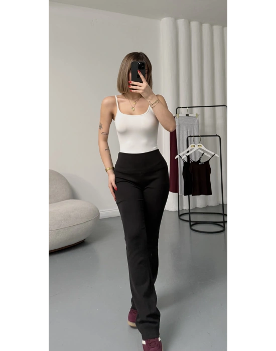 Loren İspanyol Tayt Pantolon - Siyah