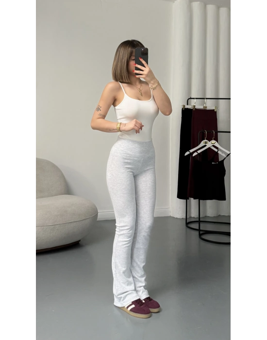 Loren İspanyol Tayt Pantolon - Gri