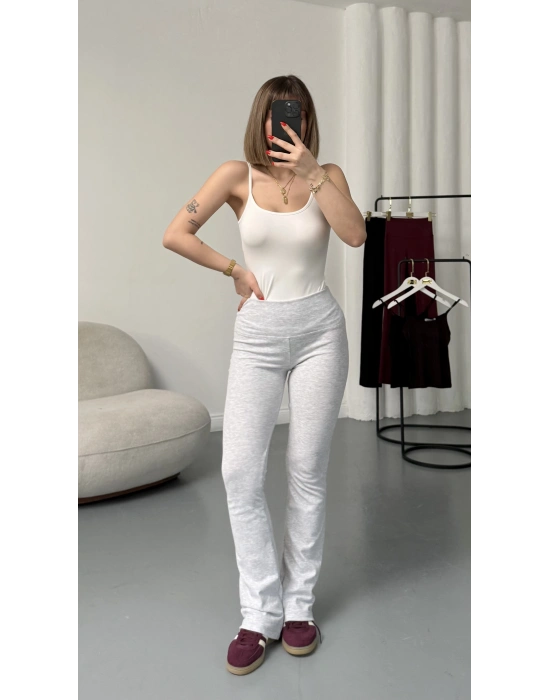 Loren İspanyol Tayt Pantolon - Gri