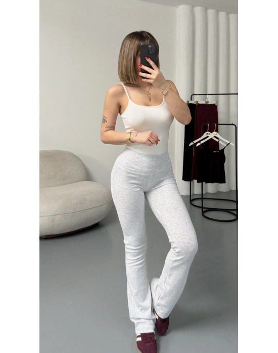 Loren İspanyol Tayt Pantolon - Gri