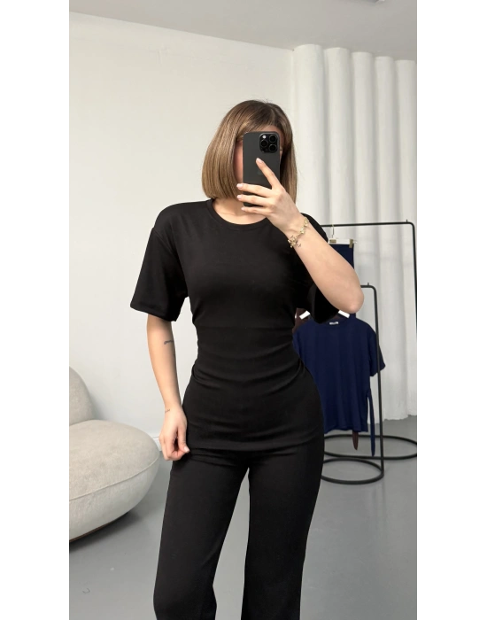 Rosa Bağlamalı Takım - Siyah