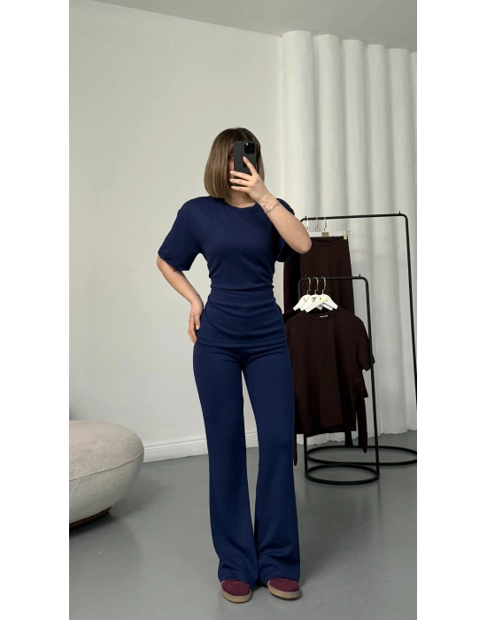 Sona Kuşaklı Modal Takım - Lacivert