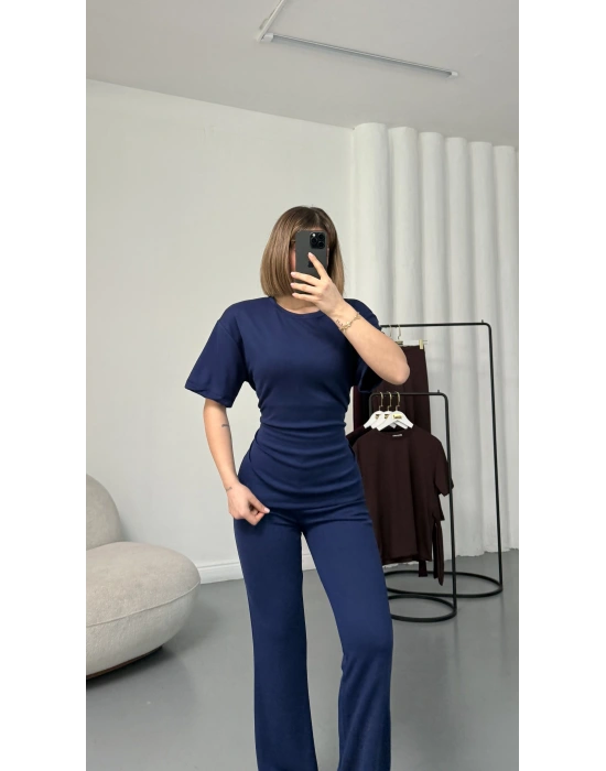 Carla Polo Yaka Takım - Lacivert