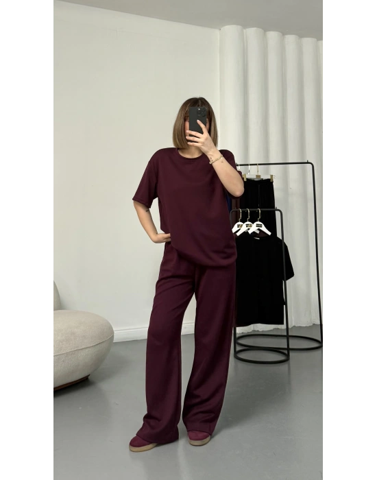 Mia Modal Takım - Bordo