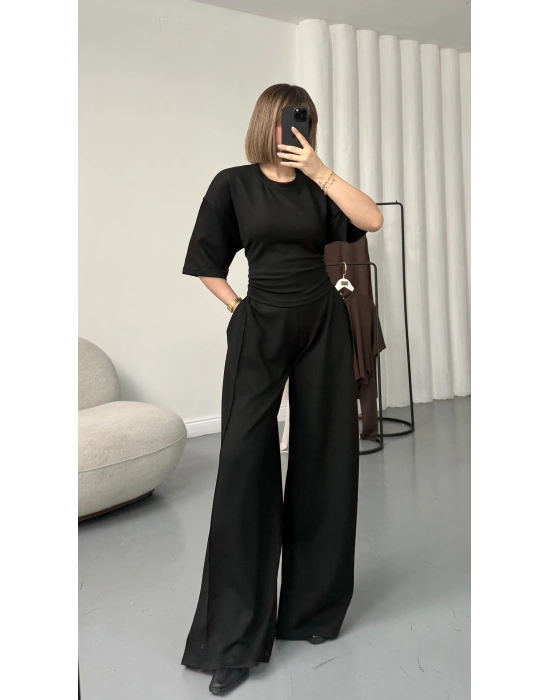 Rosa Bağlamalı Takım - Siyah