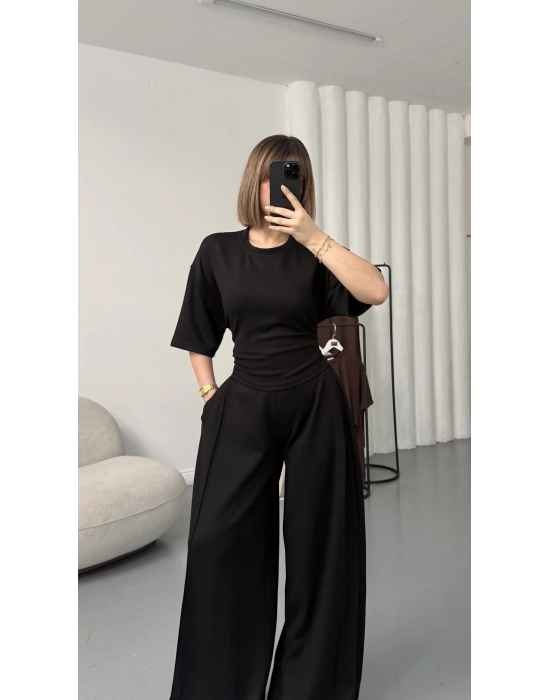 Rosa Bağlamalı Takım - Siyah