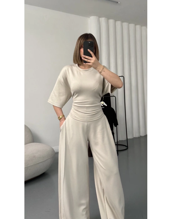 Rosa Bağlamalı Takım - Taş