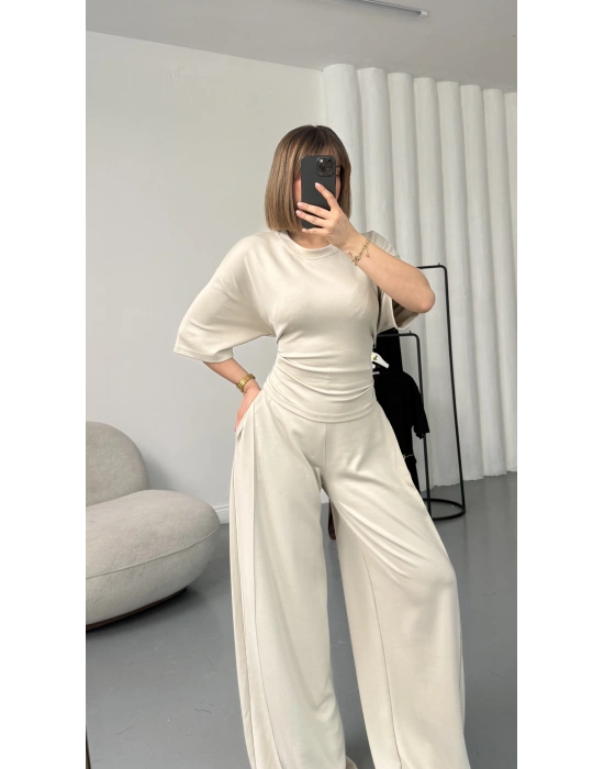 Rosa Bağlamalı Takım - Taş