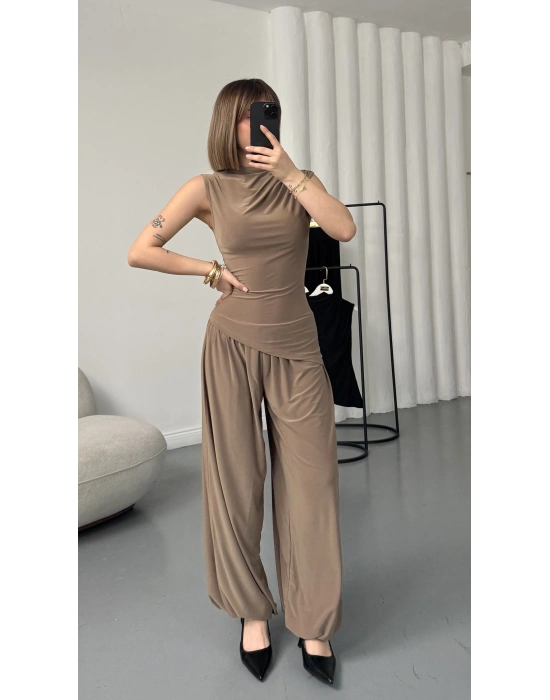 Freya Şalvar Takım - Vizon