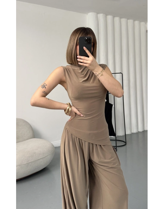 Freya Şalvar Takım - Vizon