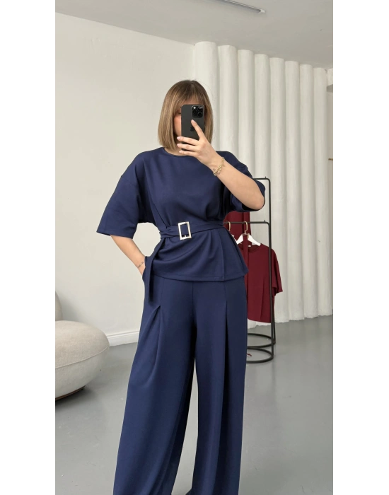 Laure Kuşaklı Takım - Lacivert