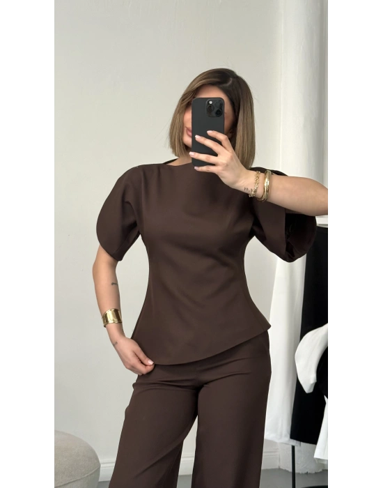 Melissa Karpuz Kol Takım - Kahve