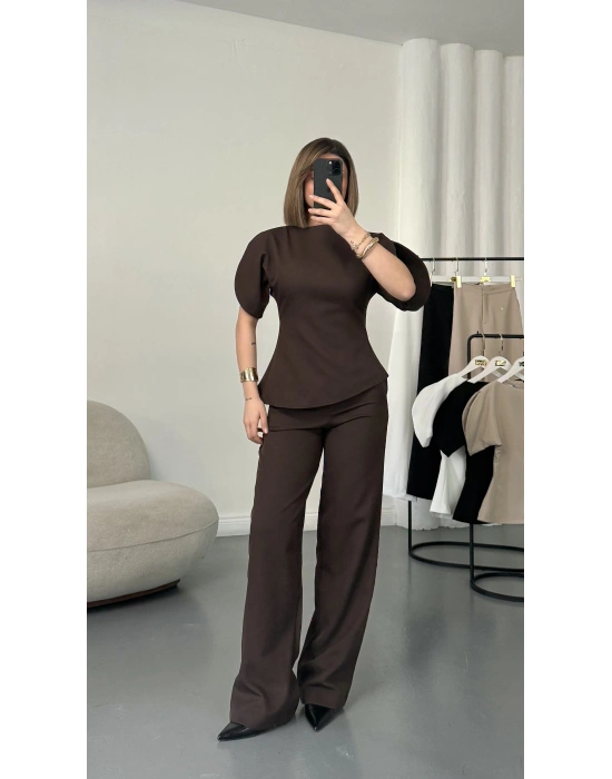 Melissa Karpuz Kol Takım - Kahve