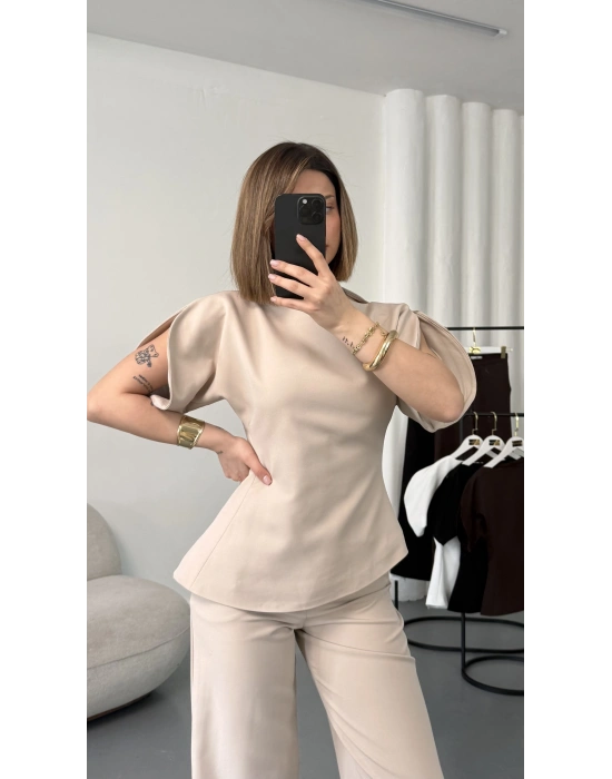 Melissa Karpuz Kol Takım - Bej