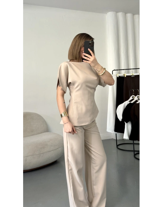 Melissa Karpuz Kol Takım - Bej