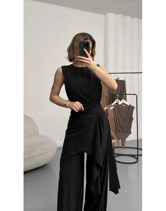 Gwen Bodysuit Takım - Siyah