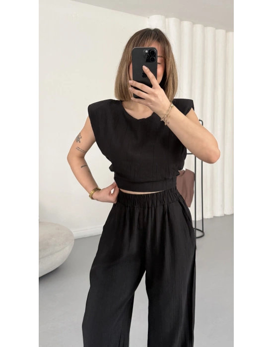 Senna Vatkalı Takım - Siyah