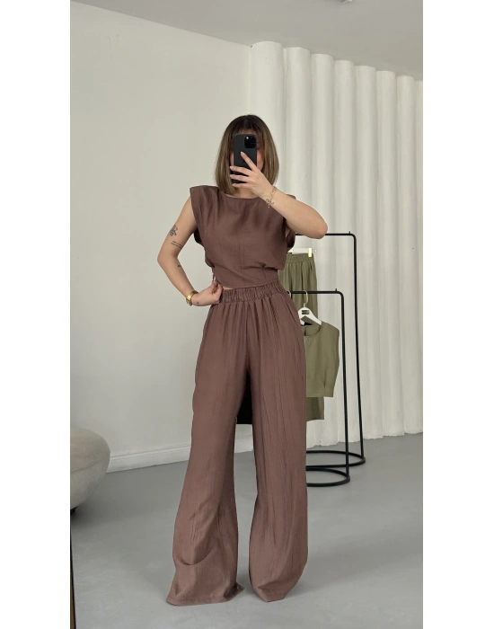 Senna Vatkalı Takım - Kahve