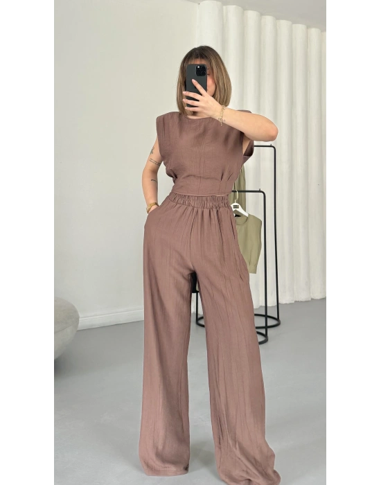 Senna Vatkalı Takım - Kahve