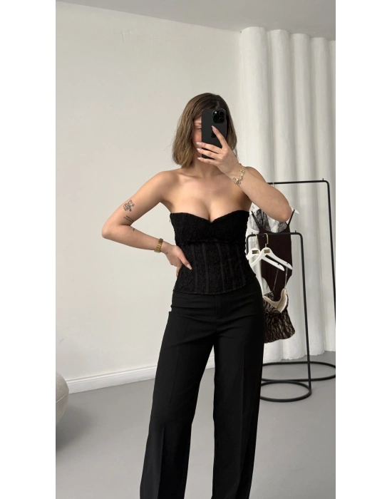 Harlow Straplez Büstiyer - Siyah