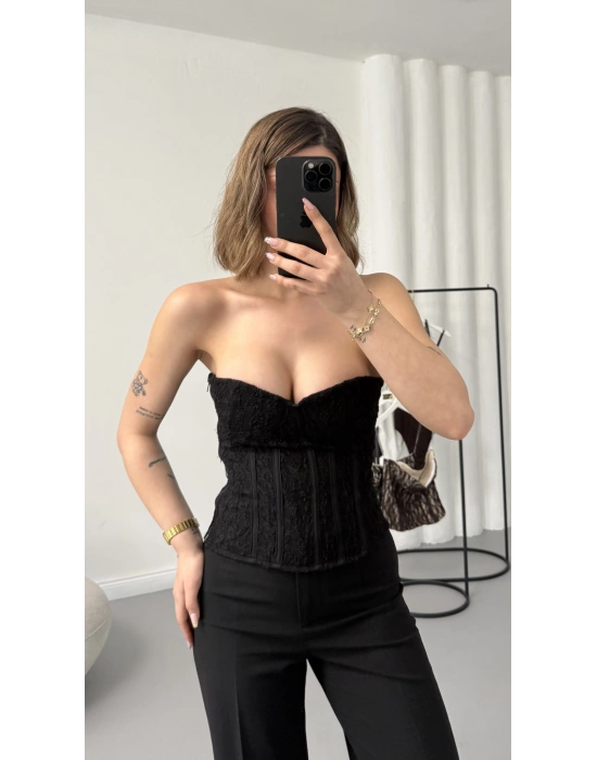 Harlow Straplez Büstiyer - Siyah