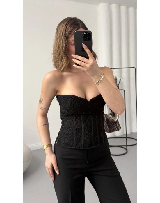 Harlow Straplez Büstiyer - Siyah