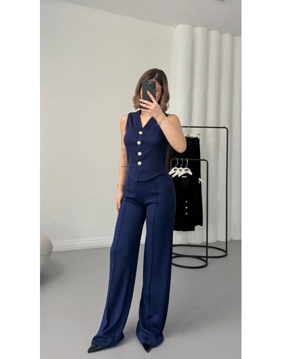 Venetta Yelekli Takım - Lacivert