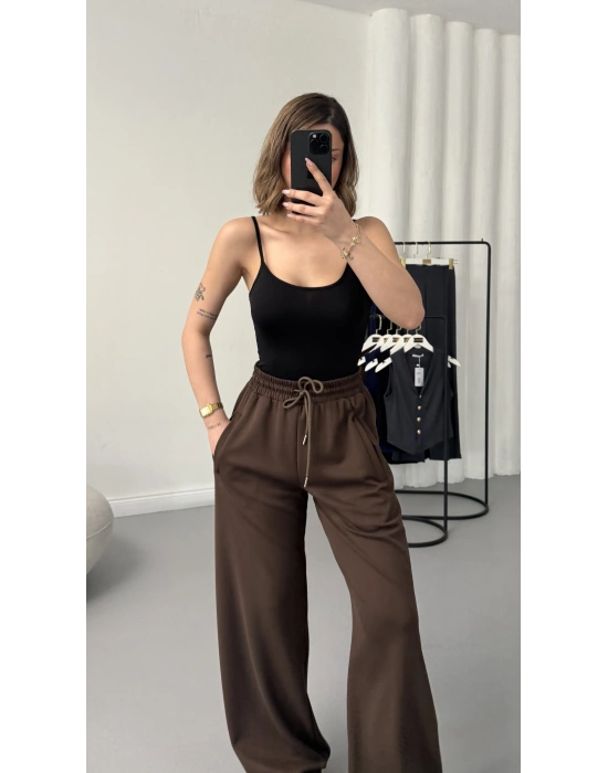 Bella Salaş Pantolon - Kahve