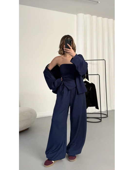 Sue Üçlü Takım - Lacivert